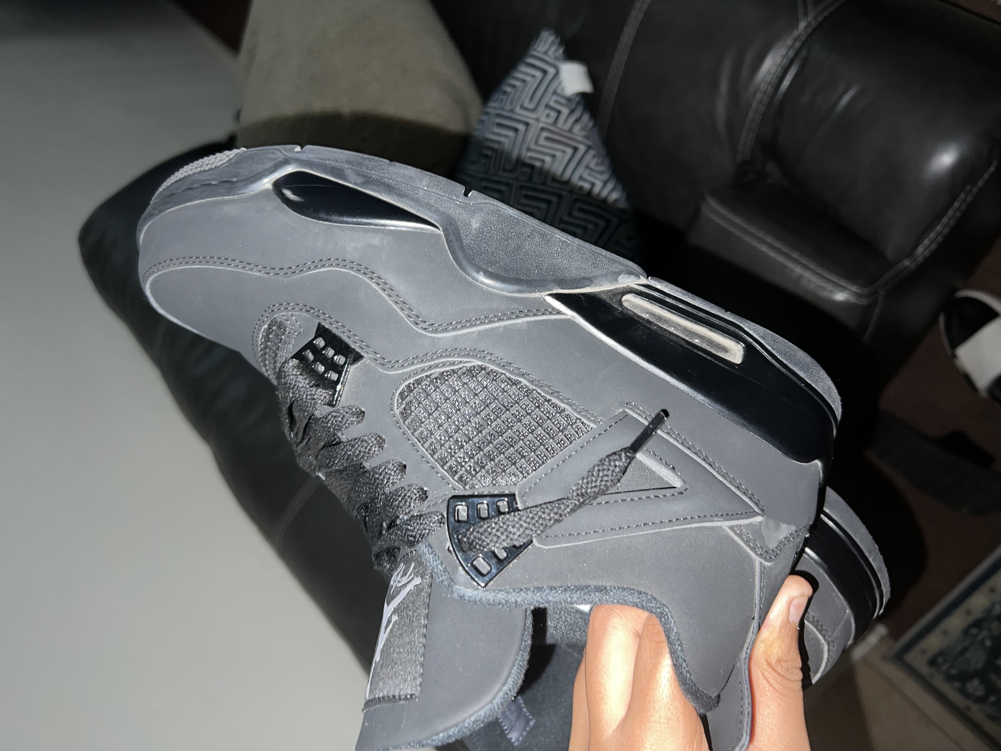 PK God Batch Air Jordan 4 Black Cat CU1110-010 review Chris 02