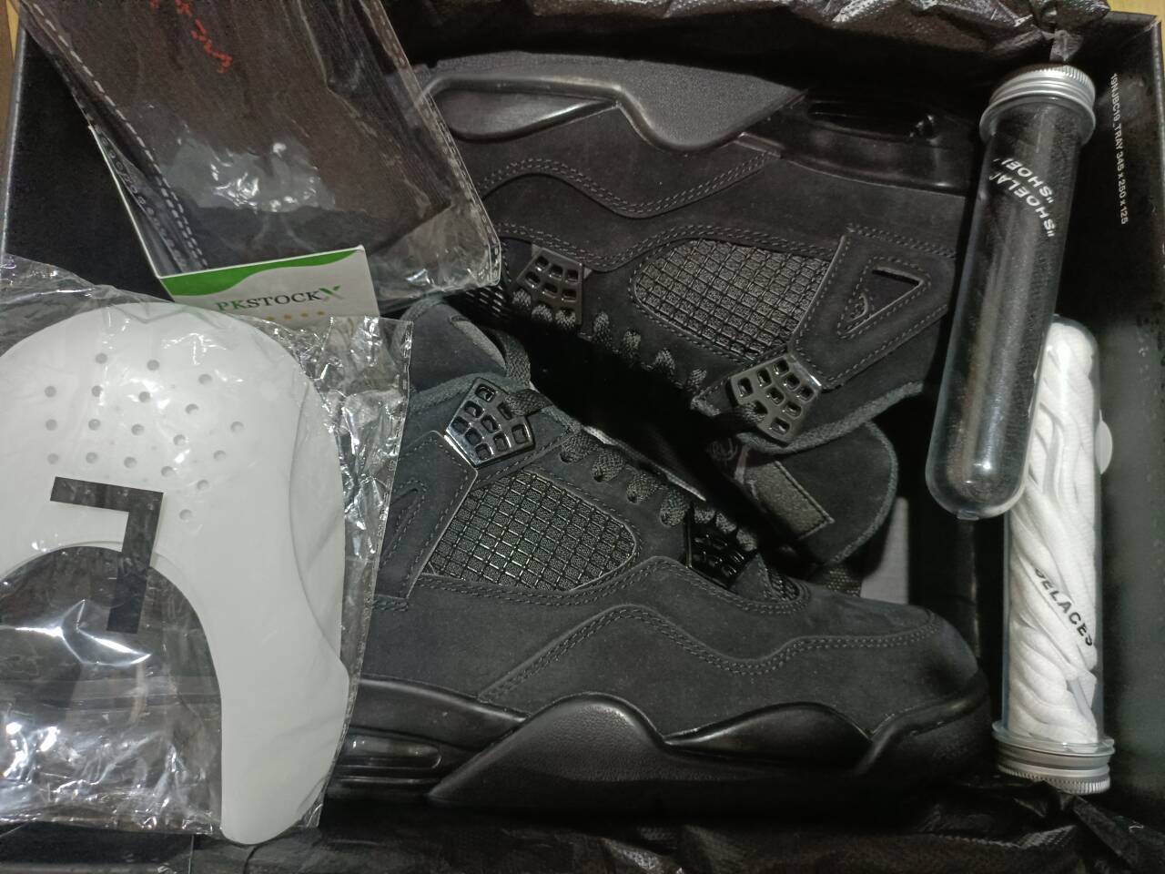 PK God Batch Air Jordan 4 Black Cat CU1110-010 review Alex 01