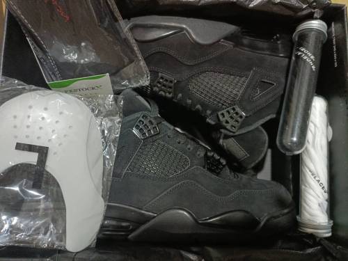PK God Batch Air Jordan 4 Black Cat CU1110-010 review 