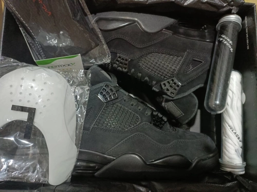 PK God Batch Air Jordan 4 Black Cat CU1110-010 review 
