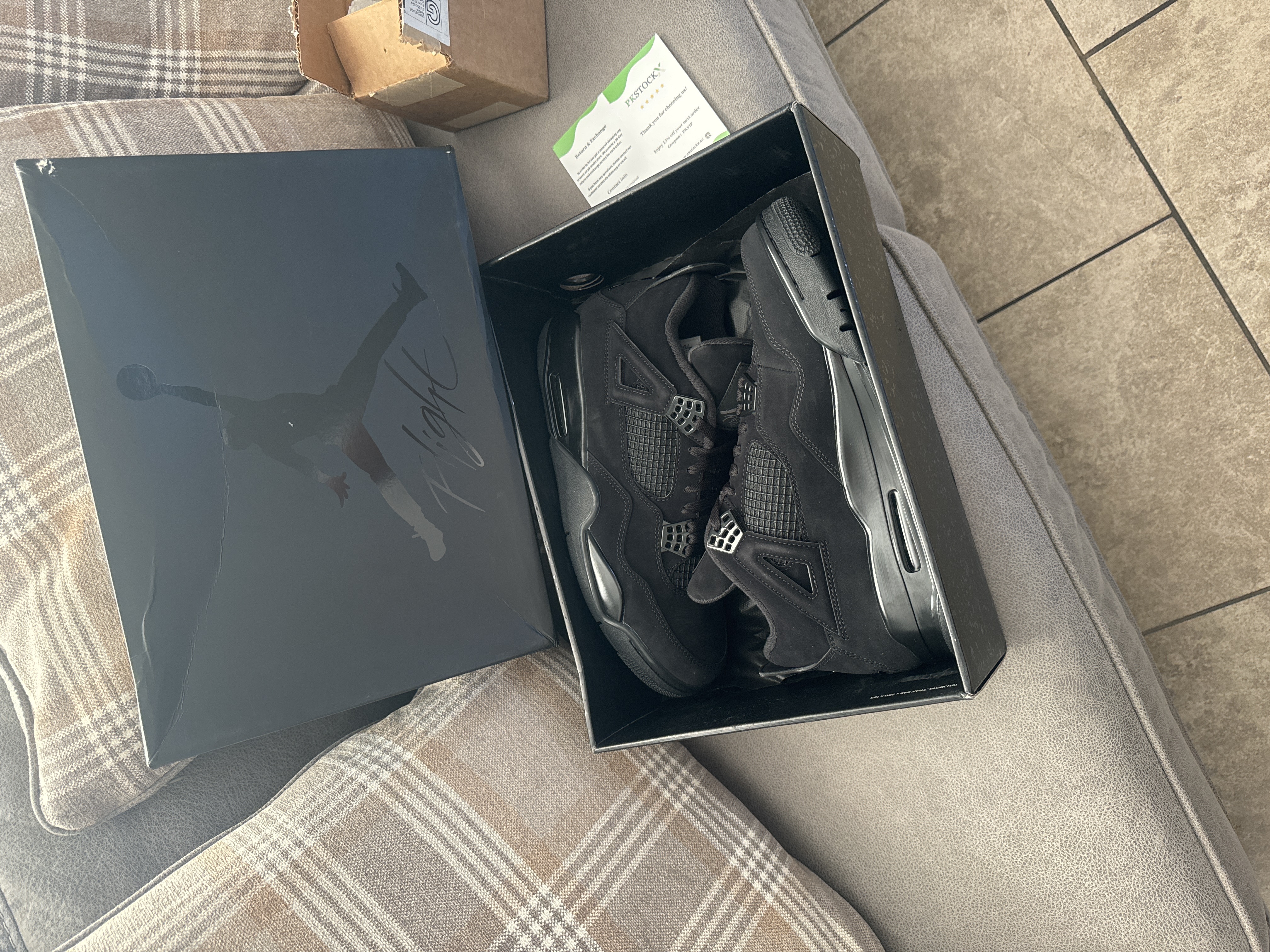 PK God Batch Air Jordan 4 Black Cat CU1110-010 review Jonathan 01