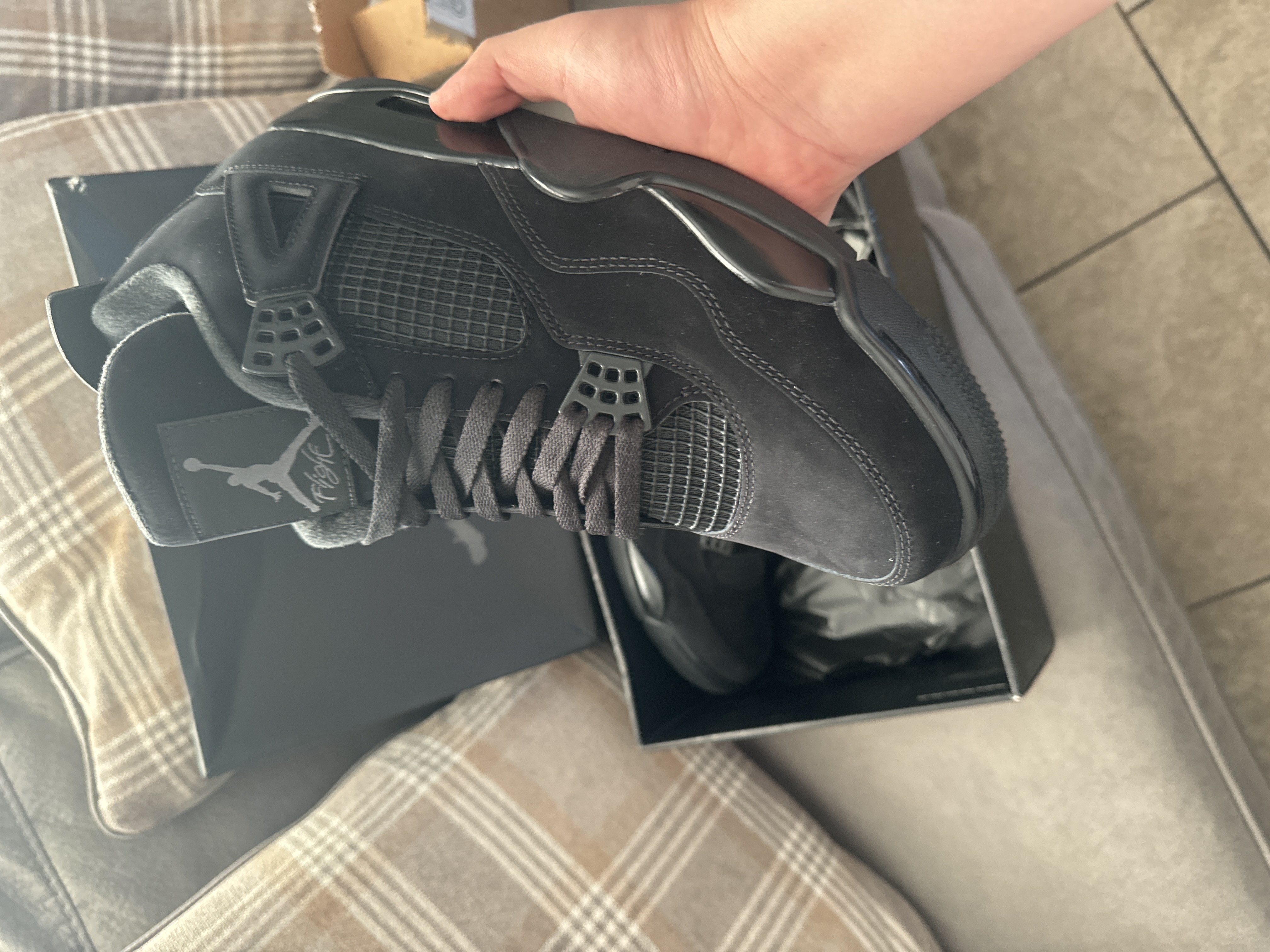 PK God Batch Air Jordan 4 Black Cat CU1110-010 review Jonathan 02