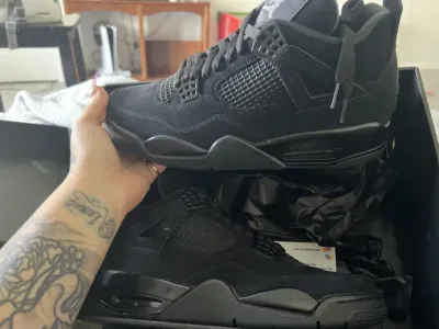 PK God Batch Air Jordan 4 Black Cat CU1110-010 review T***