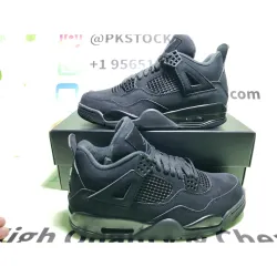 PK God Batch Air Jordan 4 Black Cat CU1110-010 review G*** 01