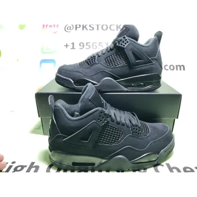 PK God Batch Air Jordan 4 Black Cat CU1110-010 review G*** 00