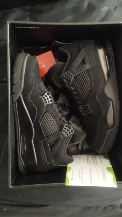 PK God Batch Air Jordan 4 Black Cat CU1110-010 review G***