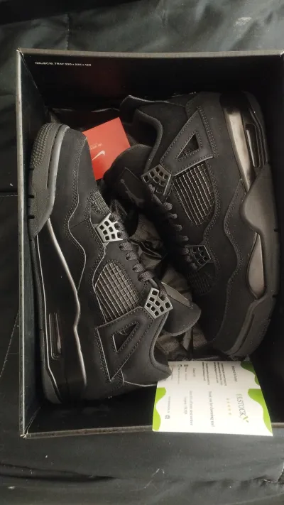 PK God Batch Air Jordan 4 Black Cat CU1110-010 review G***