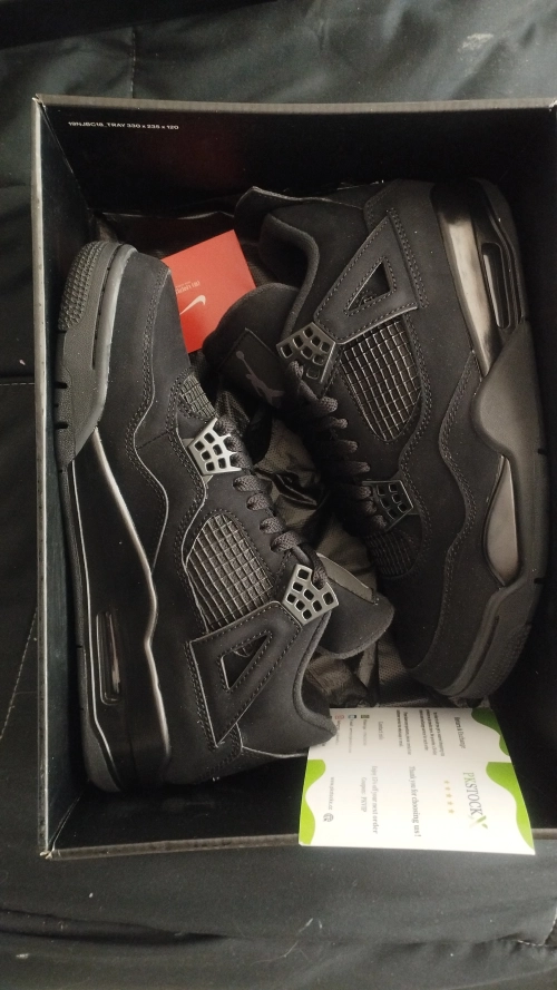 PK God Batch Air Jordan 4 Black Cat CU1110-010 review 