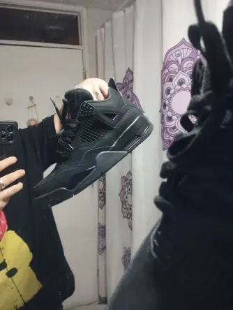 PK God Batch Air Jordan 4 Black Cat CU1110-010 review G***