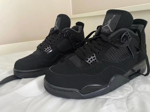 PK God Batch Air Jordan 4 Black Cat CU1110-010 review 