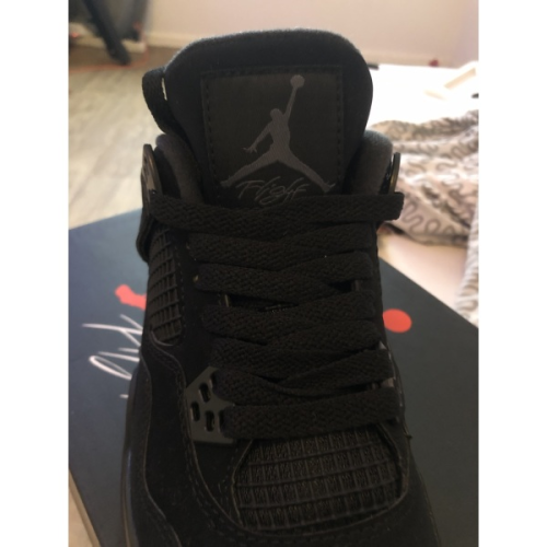 PK God Batch Air Jordan 4 Black Cat CU1110-010 review 