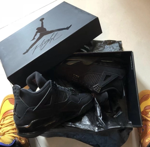 PK God Batch Air Jordan 4 Black Cat CU1110-010 review 