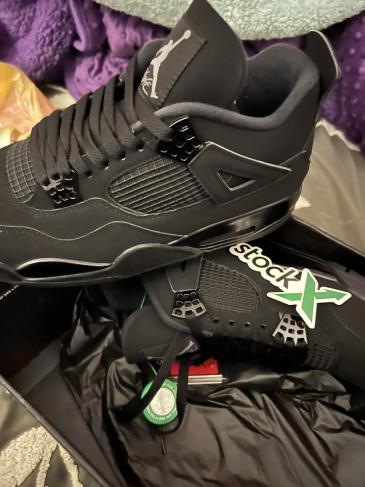 PK God Batch Air Jordan 4 Black Cat CU1110-010 review 
