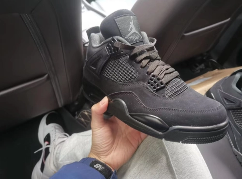 PK God Batch Air Jordan 4 Black Cat CU1110-010 review 