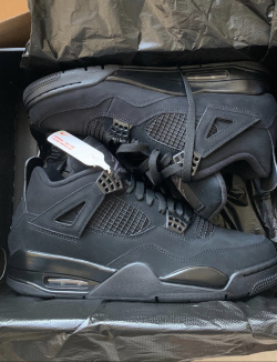 PK God Batch Air Jordan 4 Black Cat CU1110-010 review R*** 01