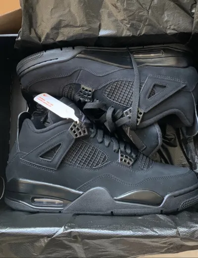 PK God Batch Air Jordan 4 Black Cat CU1110-010 review R*** 00