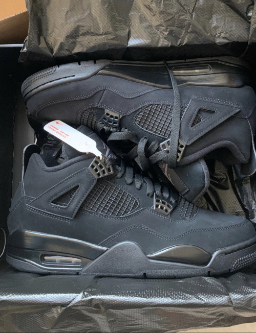 PK God Batch Air Jordan 4 Black Cat CU1110-010 review 