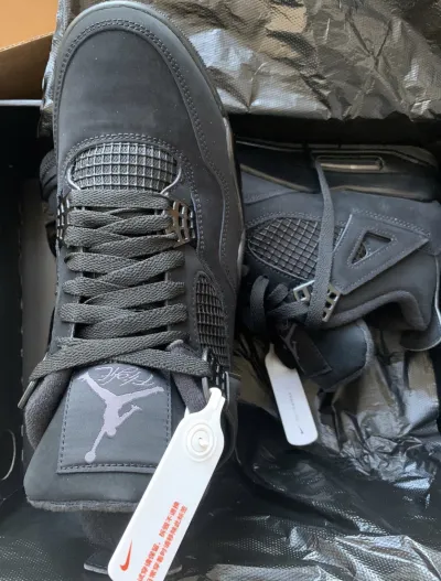 PK God Batch Air Jordan 4 Black Cat CU1110-010 review R*** 01