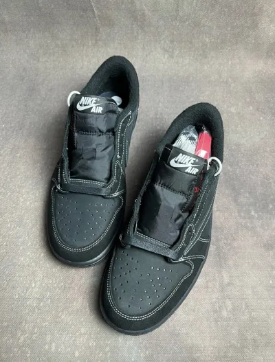 Special offer Batch Travis Scott x Air Jordan 1 Low OG SP Black Phantom DM7866-001 review K*** 00