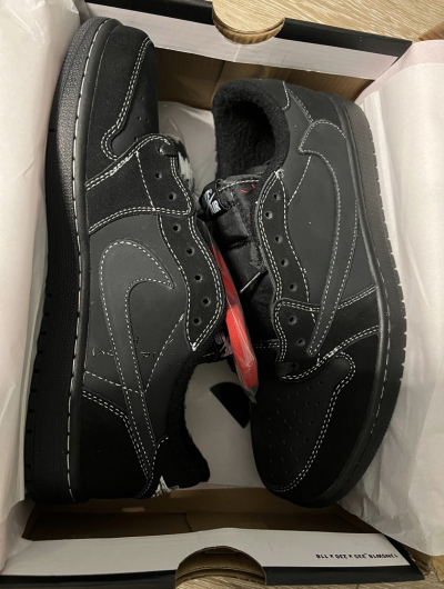 Special offer Batch Travis Scott x Air Jordan 1 Low OG SP Black Phantom DM7866-001 review R*** 00