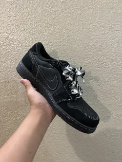 Special offer Batch Travis Scott x Air Jordan 1 Low OG SP Black Phantom DM7866-001 review @g4orgee 01
