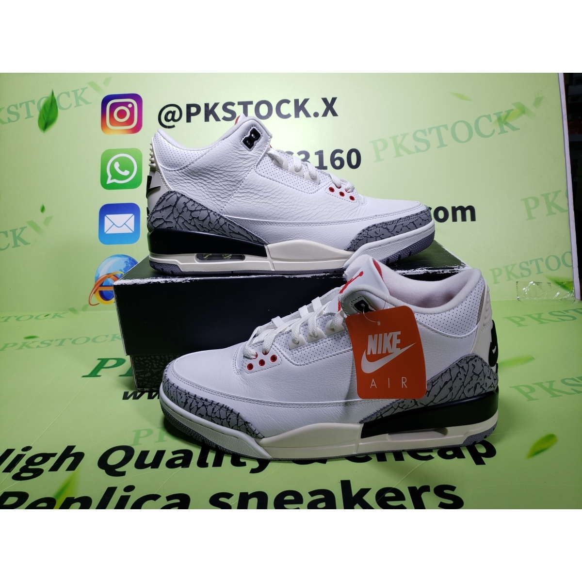 PK God Batch Air Jordan 3 “White Cement Reimagined” DN3707-100 review Iván 00