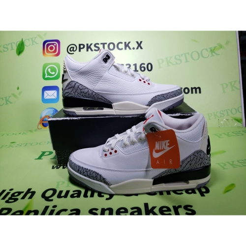 PK God Batch Air Jordan 3 “White Cement Reimagined” DN3707-100 review 