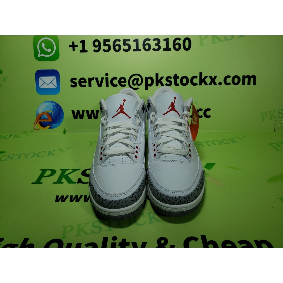 PK God Batch Air Jordan 3 “White Cement Reimagined” DN3707-100 review Iván 02