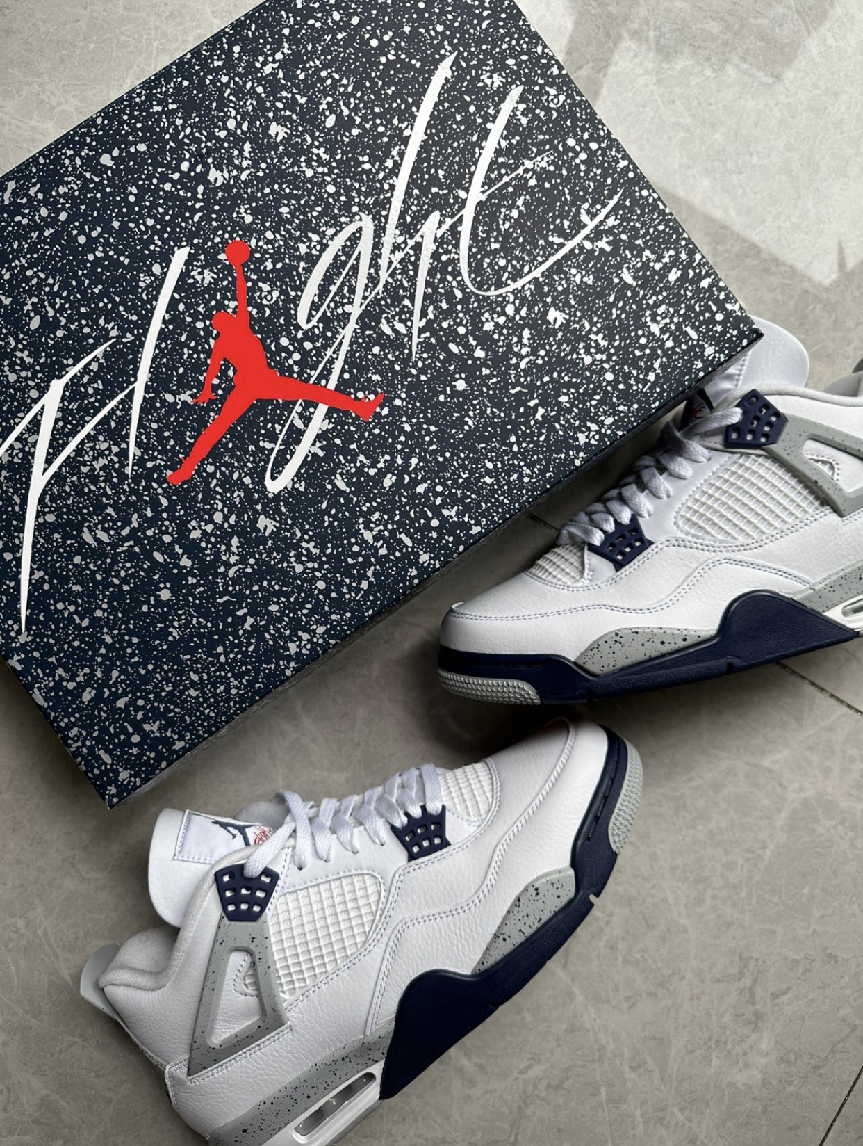 PK God Batch Air Jordan 4 Retro Midnight Navy DH6927-140 review G*** 03