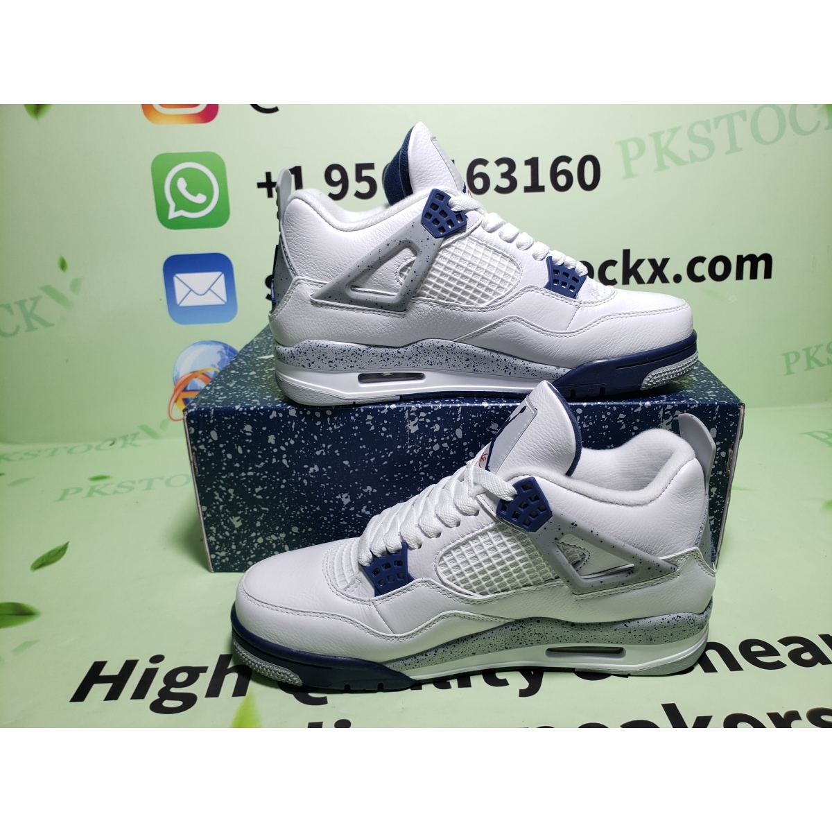PK God Batch Air Jordan 4 Retro Midnight Navy DH6927-140 review G*** 01