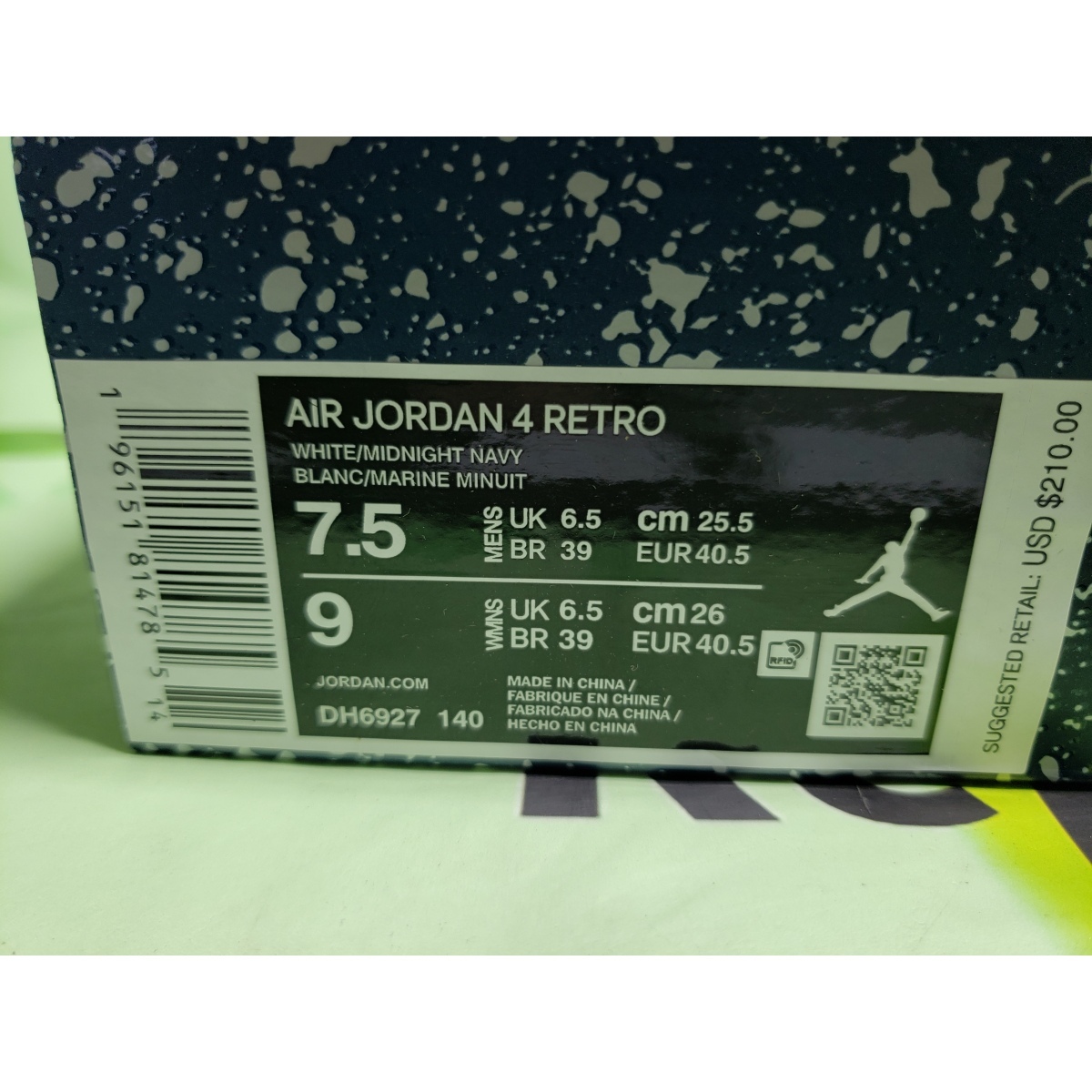 PK God Batch Air Jordan 4 Retro Midnight Navy DH6927-140 review G*** 03