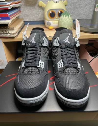 PK God Batch Air Jordan 4 Retro SE Black Canvas DH7138-006 review E*** 00