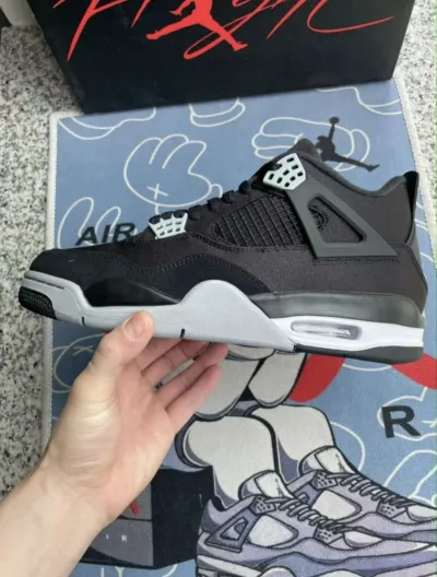 PK God Batch Air Jordan 4 Retro SE Black Canvas DH7138-006 review S*** 02