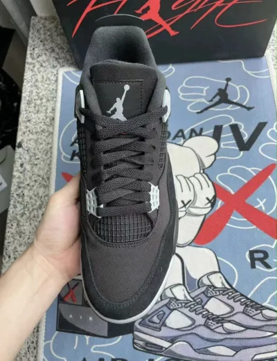 PK God Batch Air Jordan 4 Retro SE Black Canvas DH7138-006 review S*** 03
