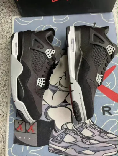 PK God Batch Air Jordan 4 Retro SE Black Canvas DH7138-006 review S*** 04