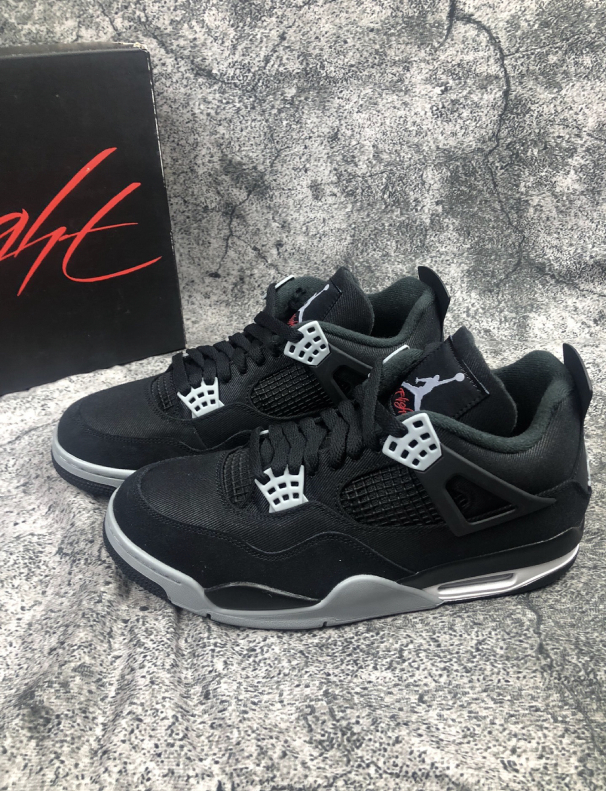 PK God Batch Air Jordan 4 Retro SE Black Canvas DH7138-006 review D*** 02