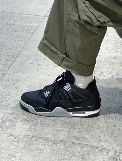 PK God Batch Air Jordan 4 Retro SE Black Canvas DH7138-006 review G*** 00