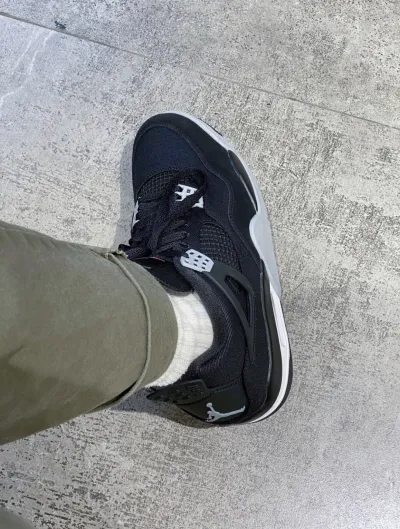 PK God Batch Air Jordan 4 Retro SE Black Canvas DH7138-006 review G*** 03