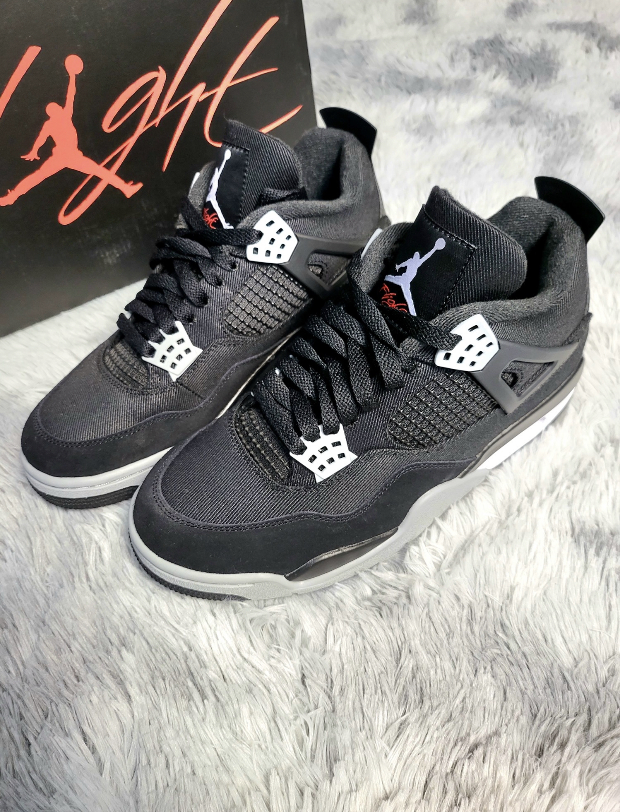 PK God Batch Air Jordan 4 Retro SE Black Canvas DH7138-006 review T*** 02