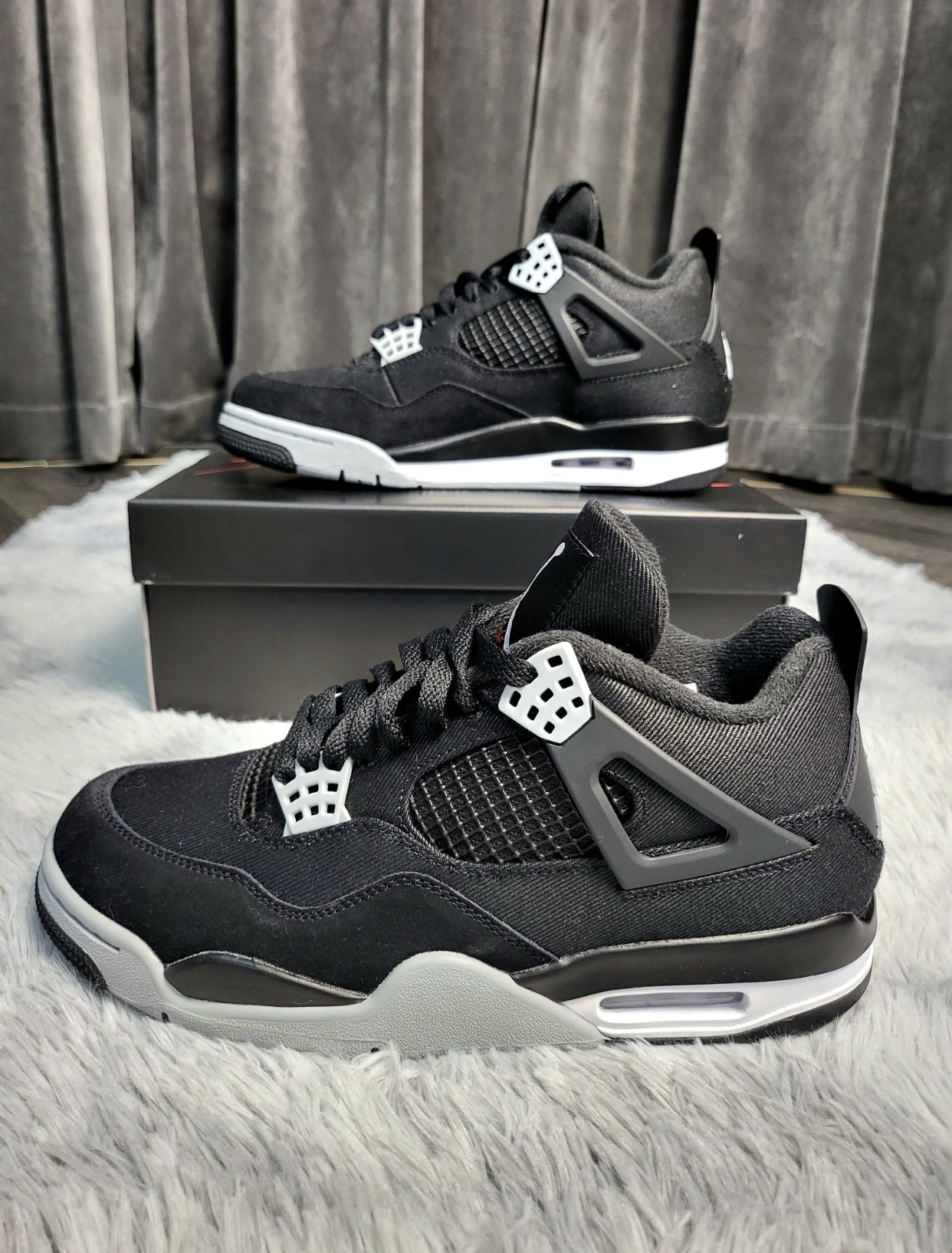 PK God Batch Air Jordan 4 Retro SE Black Canvas DH7138-006 review T*** 03