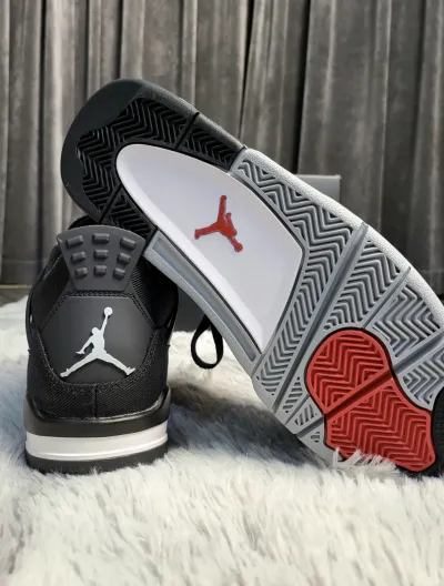 PK God Batch Air Jordan 4 Retro SE Black Canvas DH7138-006 review T*** 03