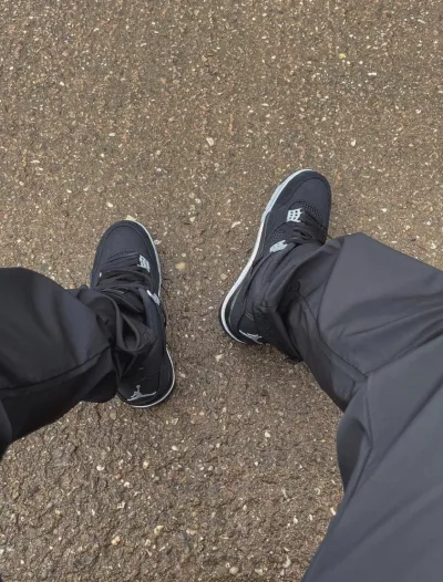 PK God Batch Air Jordan 4 Retro SE Black Canvas DH7138-006 review B*** 01