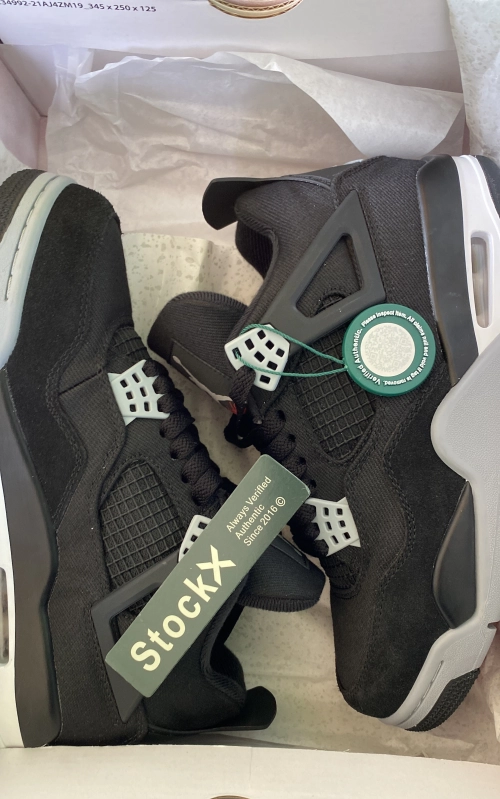 PK God Batch Air Jordan 4 Retro SE Black Canvas DH7138-006 review 