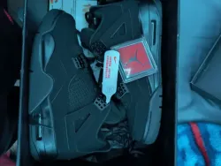 Special offer Batch Air Jordan 4 Retro Black Cat CU1110-010 review M*** 01