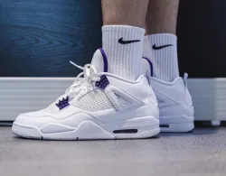 PK God Batch Air Jordan 4 Retro Metallic Purple CT8527-115 review N***