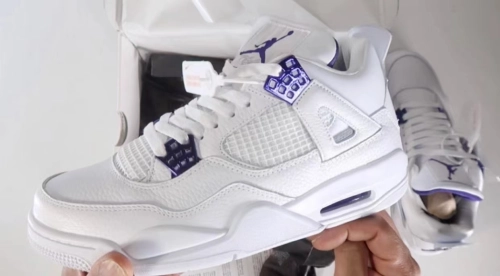 PK God Batch Air Jordan 4 Retro Metallic Purple CT8527-115 review 
