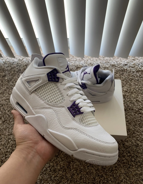 PK God Batch Air Jordan 4 Retro Metallic Purple CT8527-115 review 