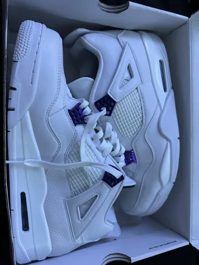 PK God Batch Air Jordan 4 Retro Metallic Purple CT8527-115 review Kanye