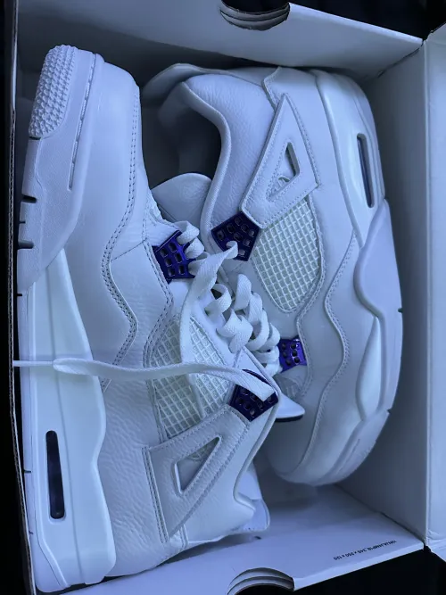 PK God Batch Air Jordan 4 Retro Metallic Purple CT8527-115 review 