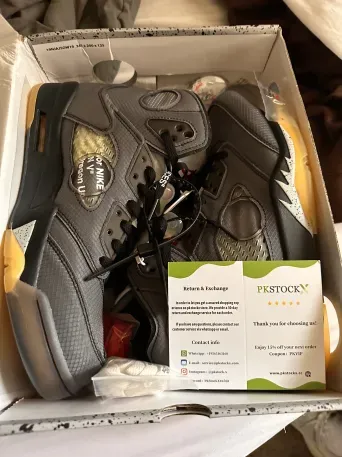 PK God Batch Air Jordan 5 Retro Off-White Black CT8480-001 review A***